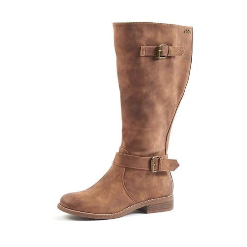 GABYLOU Bottes mollets larges XL - Modele Isabelle, Camel, 39 von GABYLOU