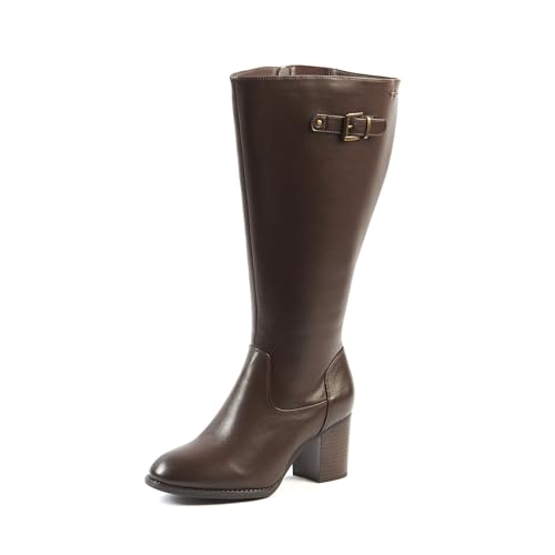 GABYLOU Stiefel mit breiten Waden 3XL - Modell Romy, Choco24, 41 von GABYLOU