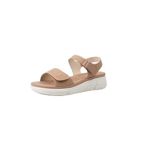 GABYLOU Verstellbare Sandalen mit breiten Füßen H - Modell Mia, Beige25, 43 von GABYLOU