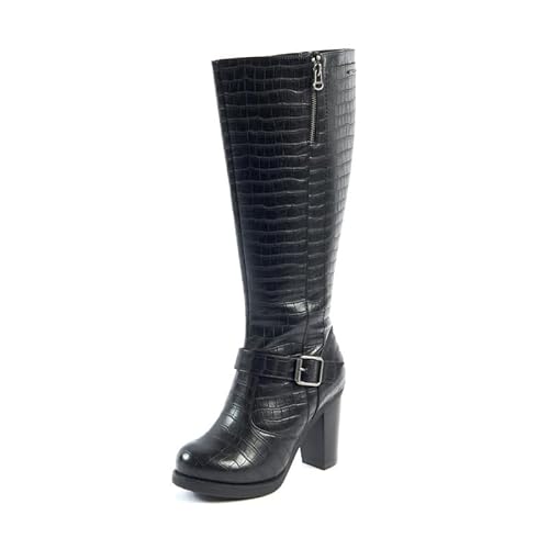 GABYLOU Weite Wadenstiefel XL - Modell Kamilla Croco. Schwarz23. 41 GABYLOU Weite Wadenstiefel XL - Modell Kamilla Croco. Schwarz23. 41 von GABYLOU
