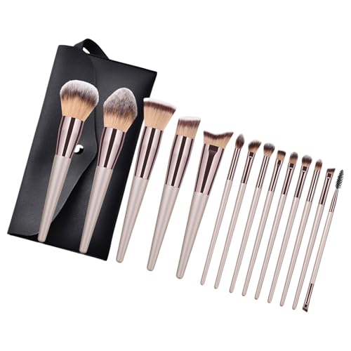 14-teiliges Reisepinsel Set Make Up Pinsel Set Mit Aufbewahrungstasche Kosmetikpinsel Set Vollgesichts Make Up Pinsel Für Lidschatten von GADAW