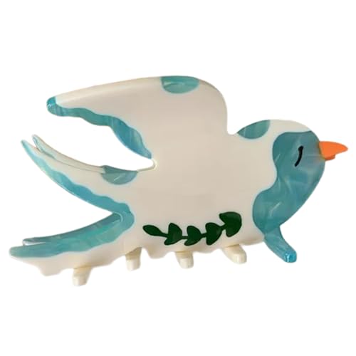 Ästhetische Haarklammer mit starker Federklammer, Acetat-Pferdeschwanz-Halter, für Damen und Mädchen, lässiges Haarform-Zubehör von GADAW