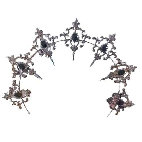 GADAW Blingbling Kronen Haarreifen Mädchen Halloween Party Elegant Festzug Wassertropfen Perle Mädchen Coronet Kostüm Kopfbedeckung von GADAW