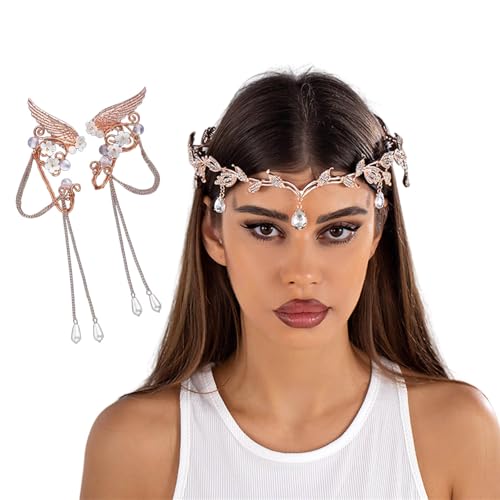 GADAW Strasssteine ​​Haarbänder Und Clip Set Daily Wear Juwely Haarstück Für Süße Stilbegeisterte Und Modeliebhaber von GADAW