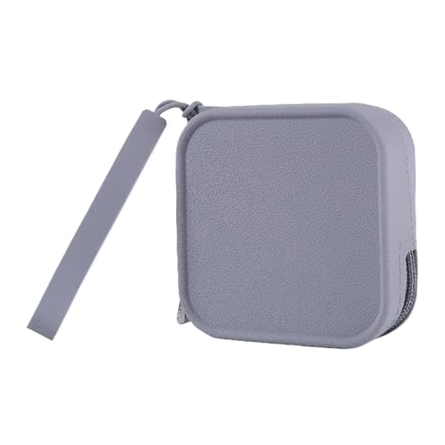 Minimalistische stabile Silikon-Münzen- und Schmucktasche, leicht zu reinigen, geeignet für verschiedene Stile, Aufbewahrungslösung für den täglichen Gebrauch, grau von GADAW