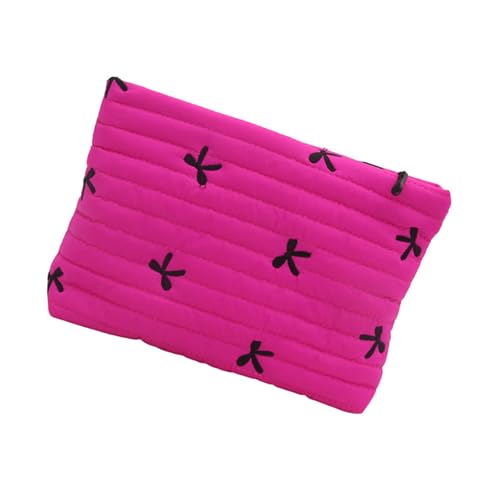 Modische Kosmetik-Aufbewahrungstaschen, feminines Schleifen-Design, Kosmetik-Organizer, Aufbewahrungstasche für den täglichen Gebrauch, rosarot von GADAW