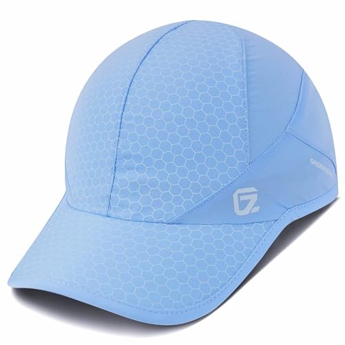 Sport Cap,Soft Brim Lightweight Waterproof Running Hat Breathable Baseball Cap Quick Dry Sport Caps Cooling Portable Sun Hats for Men and Woman Performance Workouts and Outdoor Activities Sky Blue von GADIEMKENSD