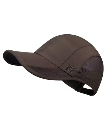 GADIEMKENSD Baseball Cap Quick Dry Sports Hat Unstructured Soft for Men Outdoor Run Golf Dad Bicycle Caps (Coffee, M) von GADIEMKENSD