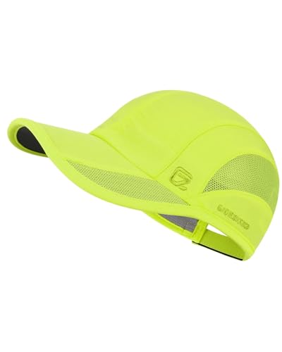 GADIEMKENSD Baseball Cap Quick Dry Sports Hat Unstructured Soft for Men Outdoor Run Golf Dad Bicycle Caps (Fluorescent Green, M) von GADIEMKENSD