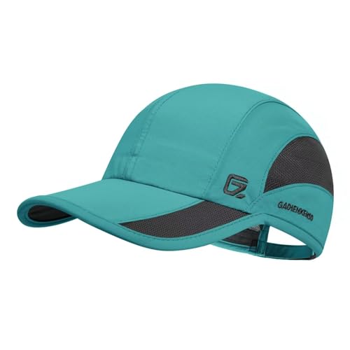 GADIEMKENSD Baseball Cap Quick Dry Sports Hat Unstructured Soft for Men Outdoor Run Golf Dad Bicycle Caps (Turquoise, M) von GADIEMKENSD