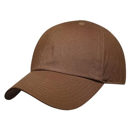 GADIEMKENSD Blank Baseball Cap Washed Cotton Hat for Men Women Unconstructed Soft Basic Hat Unisex Custom Items Plain Caps Dad Hats for Outdoor Sports Golf Running Hiking Coyote Brown von GADIEMKENSD