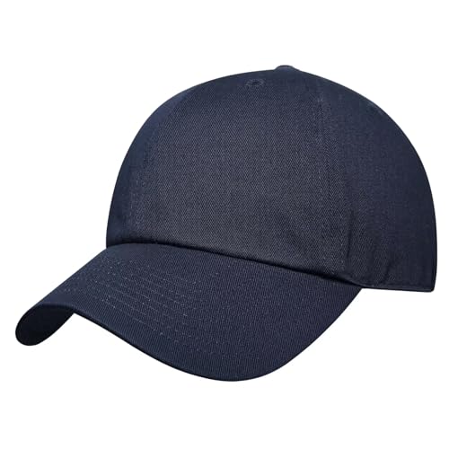 GADIEMKENSD Blank Baseball Cap Washed Cotton Hat for Men Women Unconstructed Soft Basic Hat Unisex Custom Items Plain Caps Dad Hats for Outdoor Sports Golf Running Hiking Navy von GADIEMKENSD