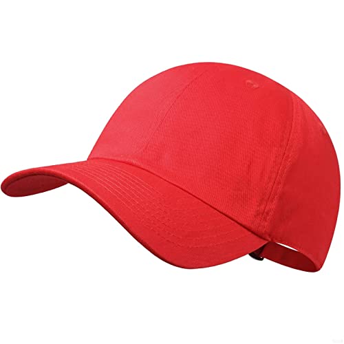 GADIEMKENSD Blank Baseball Cap Washed Cotton Hat for Women Men Unconstructed Soft Basic Hat Unisex Custom Items Plain Caps Dad Hats for Outdoor Sports Golf Running Hiking Red von GADIEMKENSD