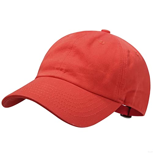 GADIEMKENSD Kids Plain Baseball Cap Unconstructed Fitted Toddler Sun Hat Washed Cotton Kids Baseball Hat Beach Camping Golf Travel for Boys Girls 7-12 Years Spicy Orange von GADIEMKENSD
