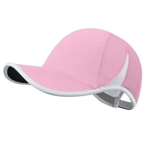 GADIEMKENSD Performance Running Hat for Men Women Stretchy Dri Fit Baseball Cap with Breathable Vented Mesh Cooling Golf Dad Hat for Hiking Tennis Workout Gym Outdoor Sports, Pink GADIEMKENSD Performance Running Hat for Men Women Stretchy Dri Fit Baseball Cap with Breathable Vented Mesh Cooling Golf Dad Hat for Hiking Tennis Workout Gym Outdoor Sports, Pink von GADIEMKENSD