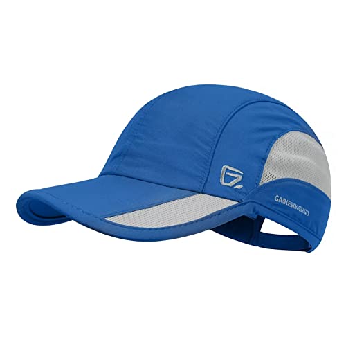 GADIEMKENSD Quick Dry Sports Hat Lightweight Breathable Soft Outdoor Running Cap Baseball Caps for Men (Blue) von GADIEMKENSD