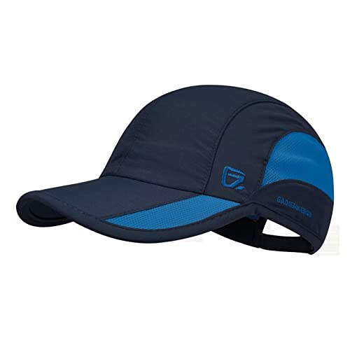 GADIEMKENSD Quick Dry Sports Hat Lightweight Breathable Soft Outdoor Running Cap Baseball Caps for Men (Navy, M) von GADIEMKENSD