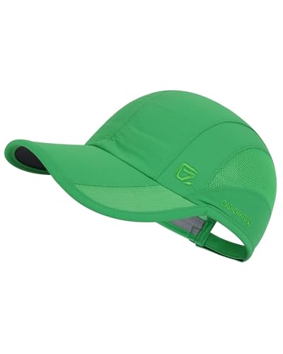 GADIEMKENSD Quick Dry Sports Hat UPF50+ Lightweight Breathable Soft Outdoor Running Cap Women Baseball Caps (Green, L) von GADIEMKENSD
