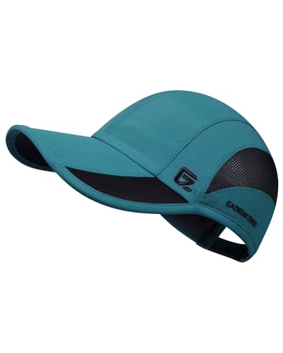 GADIEMKENSD Quick Dry Sports Hat UPF50+ Lightweight Breathable Soft Outdoor Running Cap Women Baseball Caps (Lake Green, L) von GADIEMKENSD