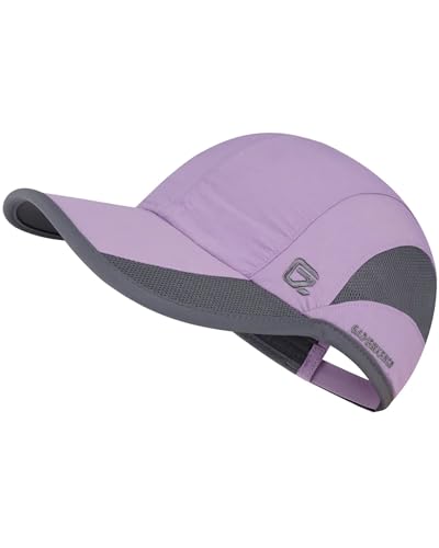 GADIEMKENSD Quick Dry Sports Hat UPF50+ Lightweight Breathable Soft Outdoor Running Cap Women Baseball Caps (Purple, L) von GADIEMKENSD
