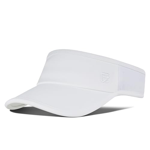 GADIEMKENSD Sonnenvisiere Sportkappe für Unisex Golfhut Leicht Atmungsaktiv Mesh UV-Schutz Pferdeschwanz Kurzer Schirm Verstellbare Strandvisiere Sonnenschutzkappen für Laufen Tennis Weiß GADIEMKENSD Sonnenvisiere Sportkappe für Unisex Golfhut Leicht Atmungsaktiv Mesh UV-Schutz Pferdeschwanz Kurzer Schirm Verstellbare Strandvisiere Sonnenschutzkappen für Laufen Tennis Weiß von GADIEMKENSD
