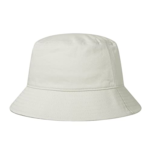 GADIEMKENSD Summer Sun Beach Bucket Hats for Women Cotton Bucket Hat for Men Lightweight Packable Outdoor Travel Hat Plain Fishing Cap for Golf Hiking Camping Off White von GADIEMKENSD