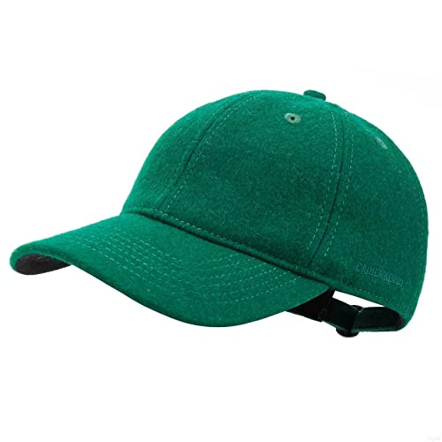 GADIEMKENSD Winter Baseball Caps Wool Dad Hat Warm Trucker Hats Work Cap Workout Thick for Mens Womens Unstructured, Dark Green L von GADIEMKENSD