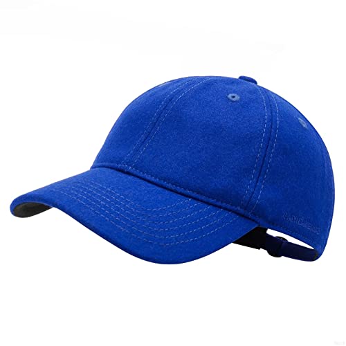 GADIEMKENSD Winter Baseball Caps Wool Dad Hat Warm Trucker Hats Work Cap Workout Thick for Mens Womens Unstructured, Royal Blue L von GADIEMKENSD