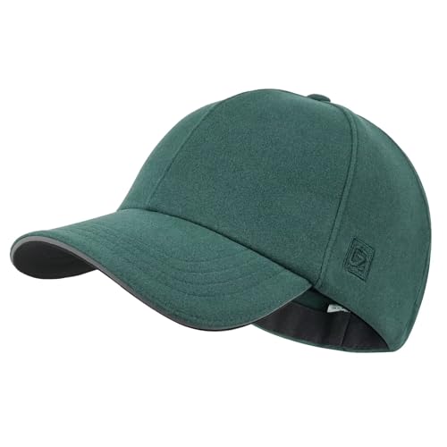 GADIEMKENSD Winter Reflective Fleece Hat with Adjustable String for Unisex Warm Winter Baseball Cap Soft Cold Hats Beanie for Hiking Running Travel Horse Hunting Dark Green von GADIEMKENSD