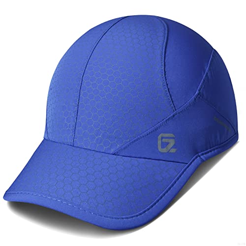 GADIEMKENSD Sport cap,Soft Brim Lightweight Waterproof Running Hat Breathable Baseball Cap Quick Dry Sport Caps Cooling Portable Sun Hats for Men Performance Cloth Workouts and Outdoor Activities Blue von GADIEMKENSD