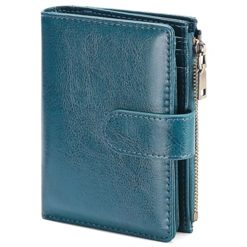 GAEKEAO Geldbeutel Damen Klein, Portemonnaie Mit RFID Blockierung, Portmonee Mit Reißverschlusstasche von GAEKEAO