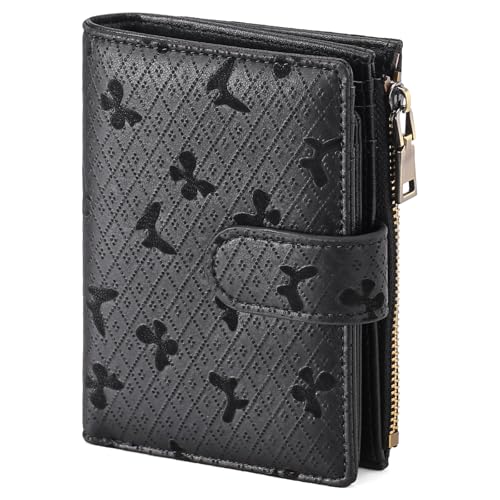 GAEKEAO Geldbörse Damen Klein, Portemonnaie Mit RFID Blockierung, Kleiner Geldbeutel Mit Reißverschlusstasche von GAEKEAO