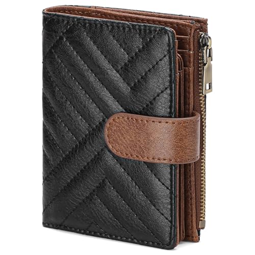 GAEKEAO Geldbeutel Damen Geldbörse Damen Klein,Portemonnaie Damen Klein,Kleiner Geldbeutel Damen mit RFID Blockierung,Portmonee Damen mit Reißverschlusstasche von GAEKEAO