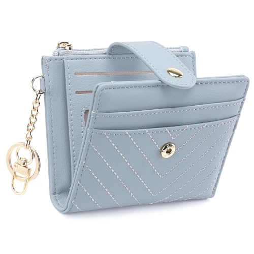 GAEKEAO Geldbörse Damen, Leder Portmonee mit RFID Blockierung, Portemonnaie Damen Klein, Mini Geldbeutel mit Zipper Münzfach Kartenfächer Slim Wallet von GAEKEAO