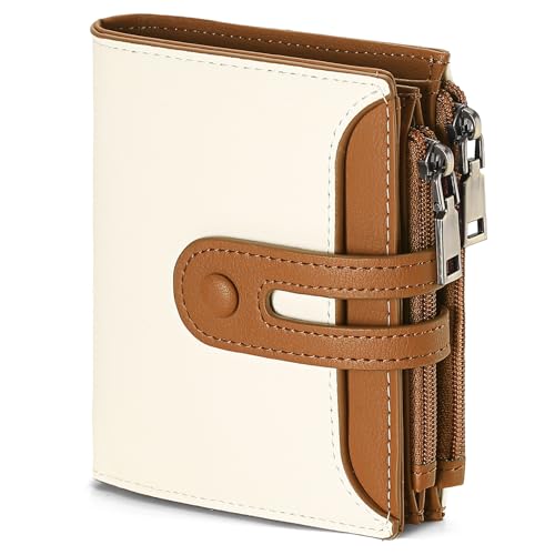 GAEKEAO Geldbörse Damen, Portemonnaie Damen Klein, Kleiner Geldbeutel Zipper ​mit Münzfach & RFID-Schutz von GAEKEAO