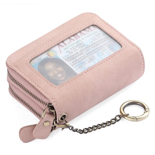 GAEKEAO Geldbörse Damen Kreditkartenetui Damen Geldbörse Damen Klein Portemonnaie Damen RFID-Blockierung Reißverschluss Tasche kleine Bifold Brieftasche Kartenetui von GAEKEAO