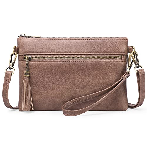 GAEKEAO Umhängetasche Damen Schultertasche damen Klein Handy Umhängetasche,Tasche Damen, RFID Schutz Vegan Leder Geldbörse, Verstellbar Abnehmbar Schultergurt Reißverschluss Crossbody Bag von GAEKEAO