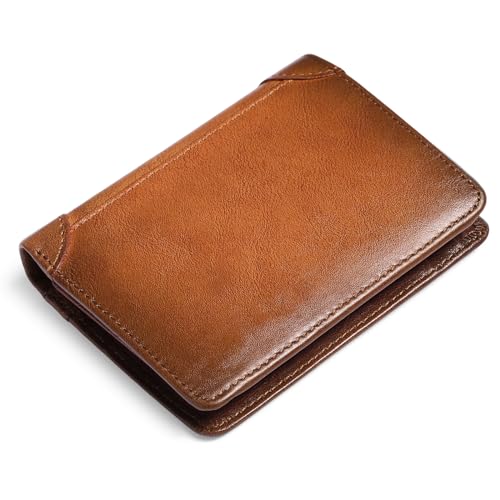 GAEKEAO Herren Geldbörse Klein Leder Geldbeutel für Männer mit RFID Schutz Portemonnaie Herren Brieftasche Slim Wallet Portmonee von GAEKEAO