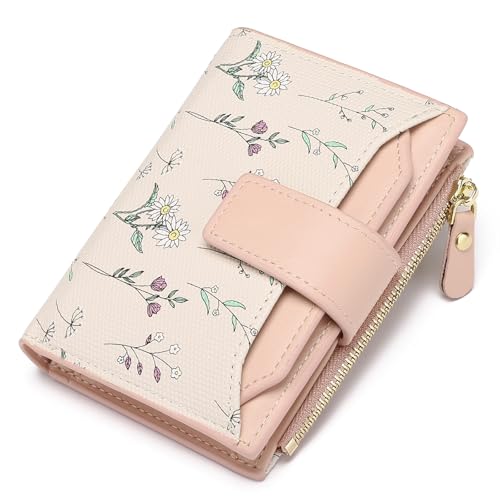 GAEKEAO Portemonnaie Damen, Geldbörse Damen Klein mit RFID-Blockierung, Geldbeutel mit Abnehmbar ID-Fenster und Zipper Münzfach, Portmonee mit Viel Kartenfächer von GAEKEAO