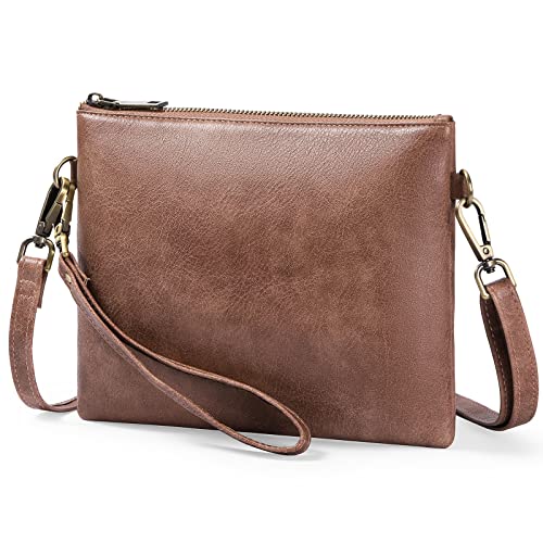 GAEKEAO Crossbody Bag Damen Handtasche Damen Umhängetasche Damen Tasche, RFID Schutz Leder Geldbörse Verstellbar Abnehmbar Schultergurt, Reißverschluss Schultertasche Damen von GAEKEAO