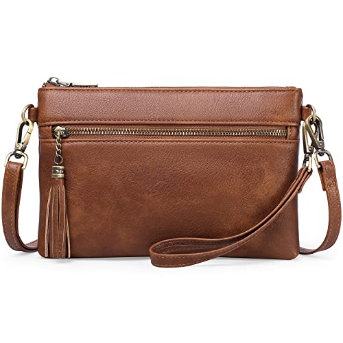 GAEKEAO Umhängetasche Damen Schultertasche damen Klein Handy Umhängetasche,Tasche Damen, RFID Schutz Vegan Leder Geldbörse, Verstellbar Abnehmbar Schultergurt Reißverschluss Crossbody Bag von GAEKEAO