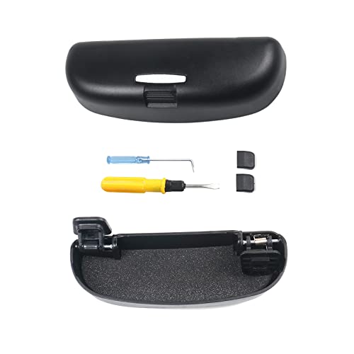 GAFAT Ki-a EV6 2021 2022 2023 Sonnenbrillenhalter Brillenetui, EV6 2023 Aufbewahrungsbox Organizer, Kompatibel mit Kia EV6 Zubehör [Nur für die Beifahrerseite] (Schwarz) von GAFAT