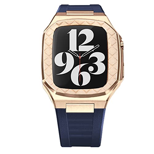 GAFNED Edelstahl-Metall-Uhrengehäuse und Armband-Modifikationsset, für Apple Watch Band 44 mm, 45 mm, 9, 8, 7, 6, 5, 4, SE-Serie, für Herren und Damen, Uhrenarmbandzubehör, 45 mm, Achat von GAFNED