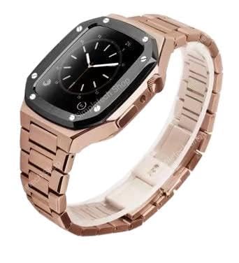 GAFNED Edelstahl-Uhrenarmband, für Apple Watch Band 9, 8, 7, 6, 5, 4, SE, 41 mm, 44 mm, 45 mm, Ersatzarmband, Metallgehäuse, Mod Kit, 41 mm, Achat von GAFNED