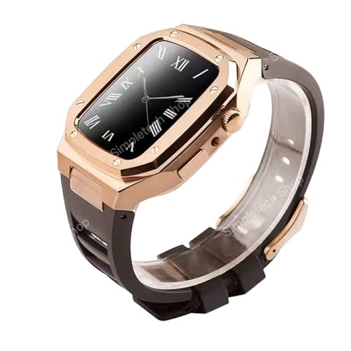 GAFNED Edelstahl-Uhrenarmband, für Apple Watch Band 9, 8, 7, 6, 5, 4, SE, 41 mm, 44 mm, 45 mm, Ersatzarmband, Metallgehäuse, Mod Kit, 41 mm, Achat von GAFNED