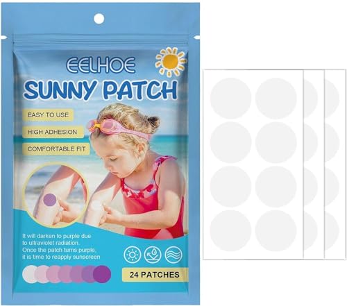 Sun Companion Sonnenschutz-Applikator, UV-Sonnenschutz-Punkte-Aufkleber zum erneuten Auftragen von Erinnerungen, Sonnencreme-Aufkleber für Kinder und Erwachsene (2 Packungen mit je 48 Stück) von GAGALU