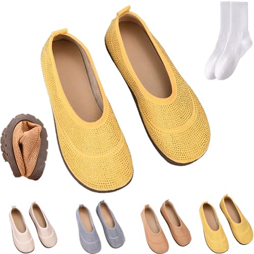 Damen Elegant Sparkly Strass Ballerinas Damen Slip-on Loafers Weiche Unterseite Leichte Ballerina Schuhe Bequeme rutschfeste Wanderschuhe für Business Hochzeit Party, gelb, 0 UK Damen Elegant Sparkly Strass Ballerinas Damen Slip-on Loafers Weiche Unterseite Leichte Ballerina Schuhe Bequeme rutschfeste Wanderschuhe für Business Hochzeit Party, gelb, 0 UK von GAGFDA