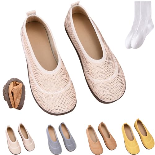 Damen Elegant Sparkly Strass Ballerinas Damen Slip-on Loafers Weiche Unterseite Leichte Ballerina Schuhe Bequeme rutschfeste Wanderschuhe für Business Hochzeit Party, rose, 0 UK von GAGFDA