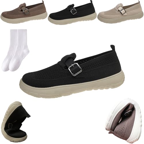 Sommer Atmungsaktiv Rutschfest Weiche Unterseite Ältere Schuhe Alte Frauen Verstellbarer Knöchelriemen Bequeme Wanderschuhe Senioren Casual Leichte Orthopädische Turnschuhe, Schwarz , 0 UK Sommer Atmungsaktiv Rutschfest Weiche Unterseite Ältere Schuhe Alte Frauen Verstellbarer Knöchelriemen Bequeme Wanderschuhe Senioren Casual Leichte Orthopädische Turnschuhe, Schwarz , 0 UK von GAGFDA