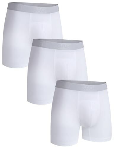 GAGLI® Boxershorts Herren, Atmungsaktive Unterhosen Männer, Boxershorts Herren Waumwolle Modal, Weiche Herren Unterhosen mit Comfort Flex Bund, Feuchtigkeitsableitend Boxershorts Herren 3er Pack von gagli
